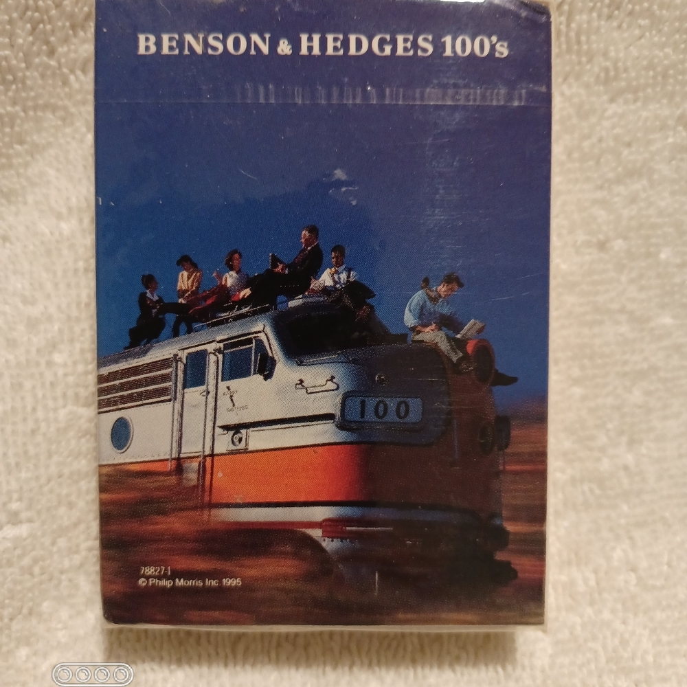Vintage Benson & hedges train playing cards